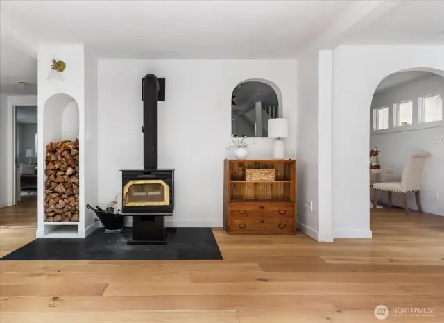 cozy wood stove