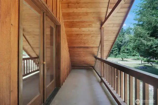 Balcony off of the loft