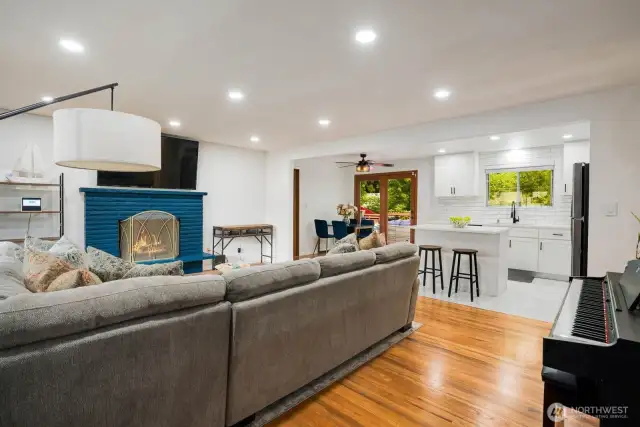 You're met at the door by shimmering hardwood floors!