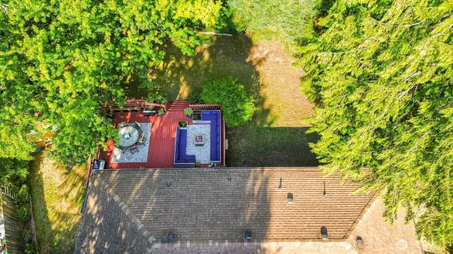 Backyard from above.