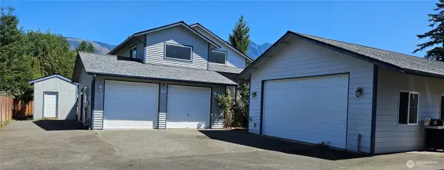 Plenty of room for all your toys. This home offers many things that were not common wihen it was built such as hot and cold water spick-et on detached garage.