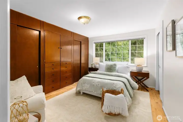 Primary bedroom with large closet and ample storage.