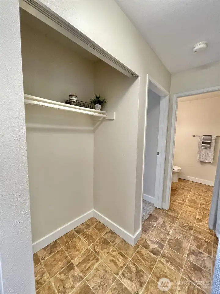 Hall closet