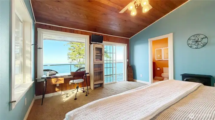 second master bedroom with en suite and deck