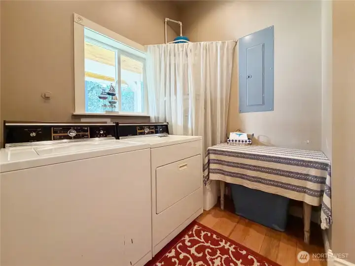 Laundry room on main level