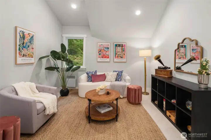 Open living space on second level