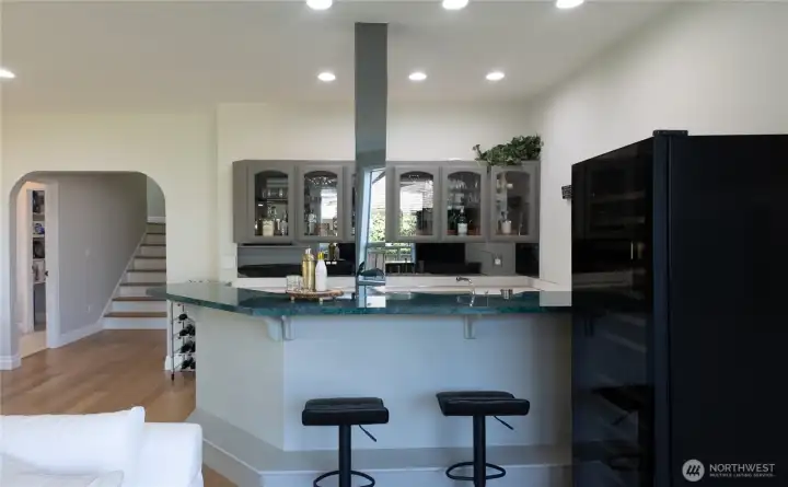 Wet Bar in Bonus Room