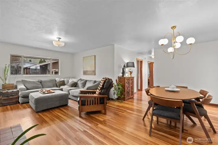 Living room and dinning area