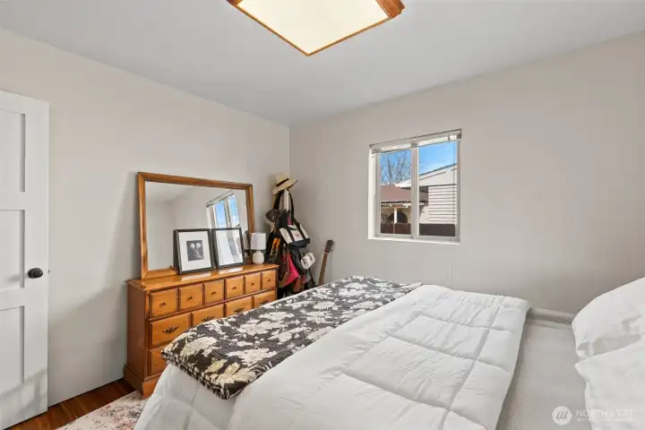 This second bedrooms provides ample space for everything you need with amazing lighting and large closet.