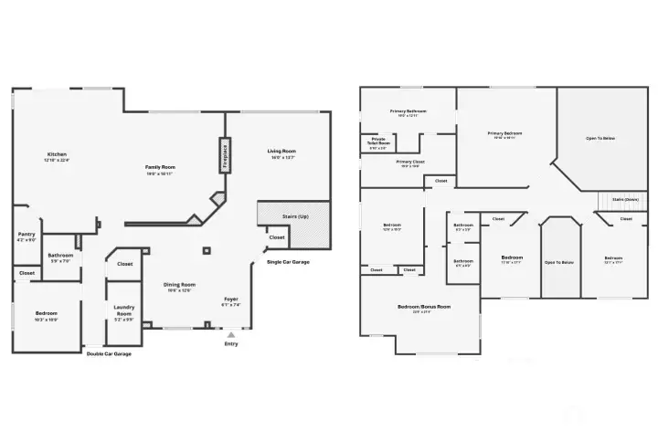 Combined Main & Upper Levels