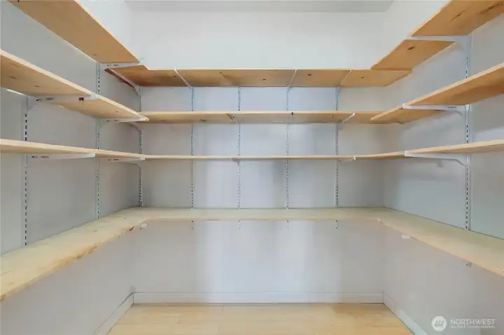 The spacious pantry is the most favored feature.