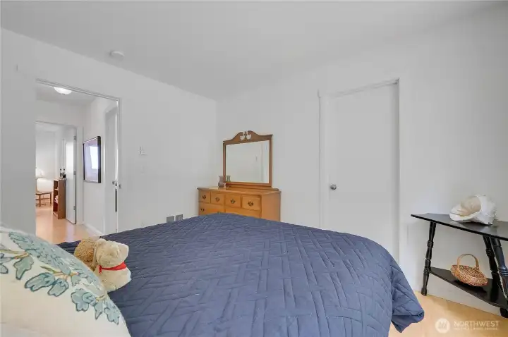 Bedroom #2 with another large closet.