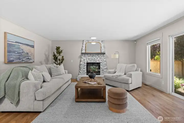 Double the living space, double the style. This second living room brings all the cozy vibes with its stunning fireplace focal point. Double the living space, double the style. This second living room brings all the cozy vibes with its stunning fireplace focal point.