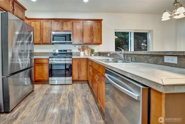 All updated stainless steel kitchen appliances All updated stainless steel kitchen appliances