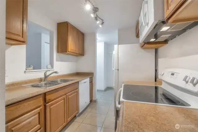 Plenty of cabinets and counter space