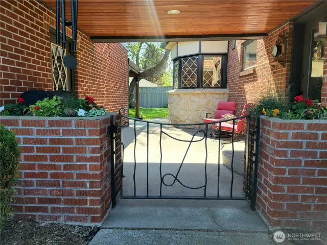 Original antique gate from 1st homeowner