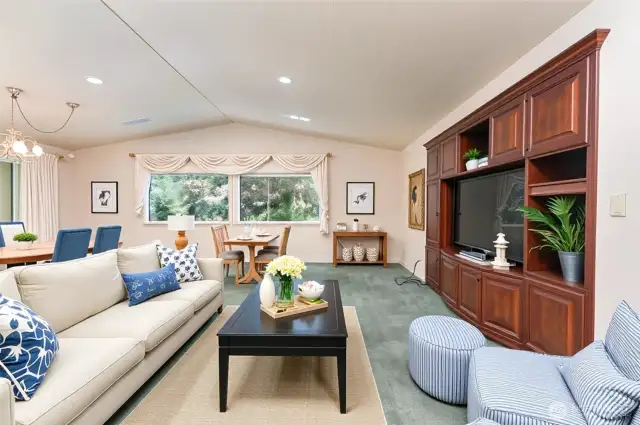 Virtually Staged living area.