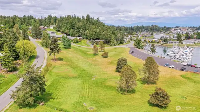 Community 9 hole golf course.