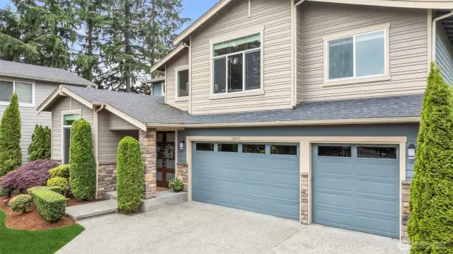 Offering a 3 car garage & a long driveway for play & ease.