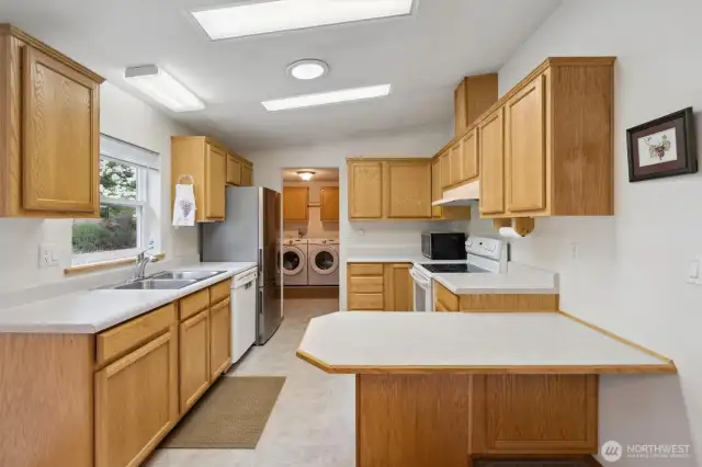 Bright white kitchen