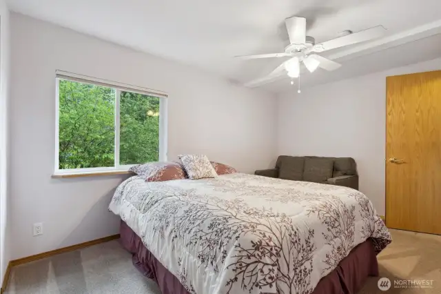Fan and window for summer nights