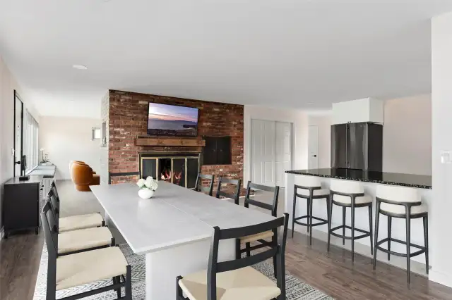 Kitchen island is virtual, waiting on counters to arrive.