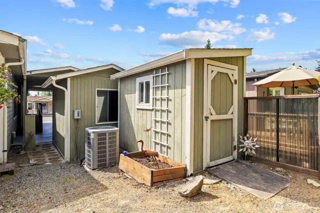 Home is equipped with air conditioning.