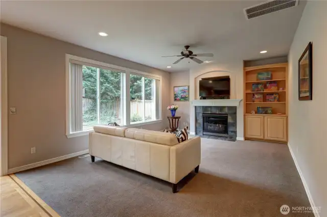 Family room off of kitchen