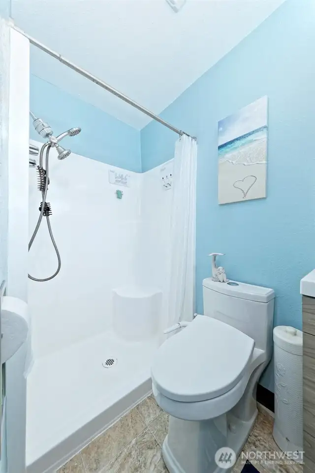 Primary bathroom.