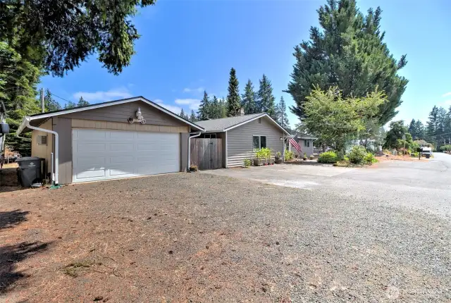 Yes - that garage is part of it, too! It's actually considered a 3-sided carport that is fully secure. You will see what I mean when you take a tour.