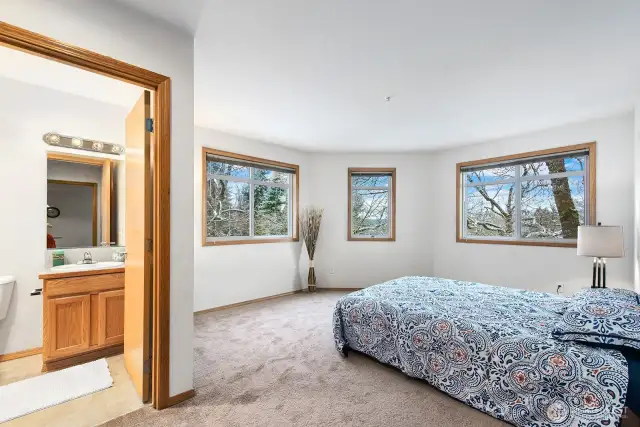 Another view of the Primary Bedroom showing the convenient ensuite.