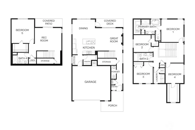Floor plan for 2766 plan