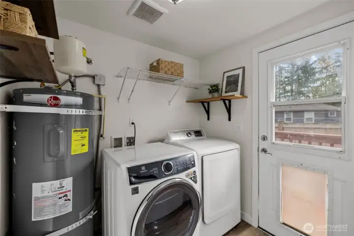 Laundry just off kitchen.
