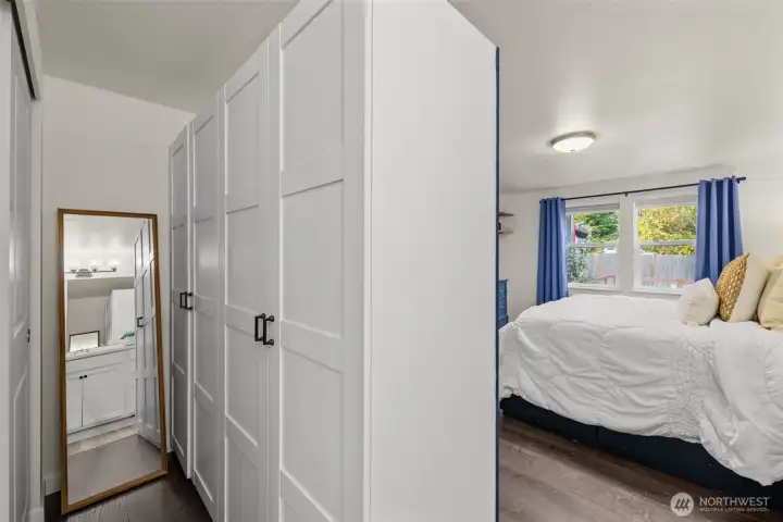 Walk in closet space.