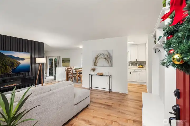 Step on in! Photo taken from front door entry