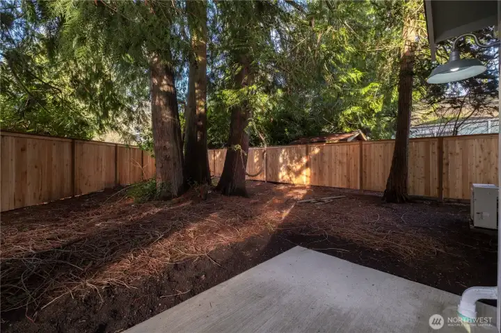 Large backyard has endless opporutunities!