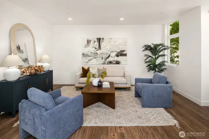 Photos from model home with similar layout, but different color scheme