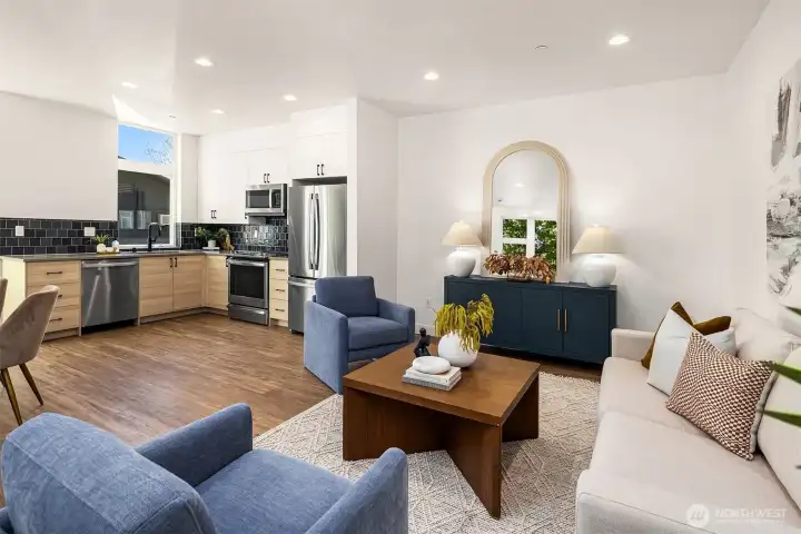 Photos from model home with similar layout, but different color scheme