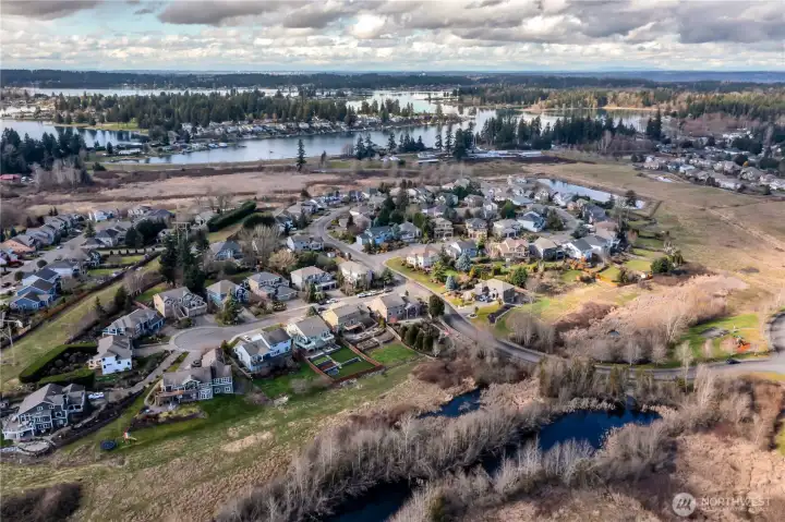 Perfect neighbors on a perfect lake
