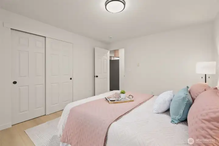 double door closet in main