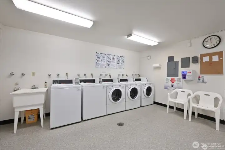 Laundry close to unit.