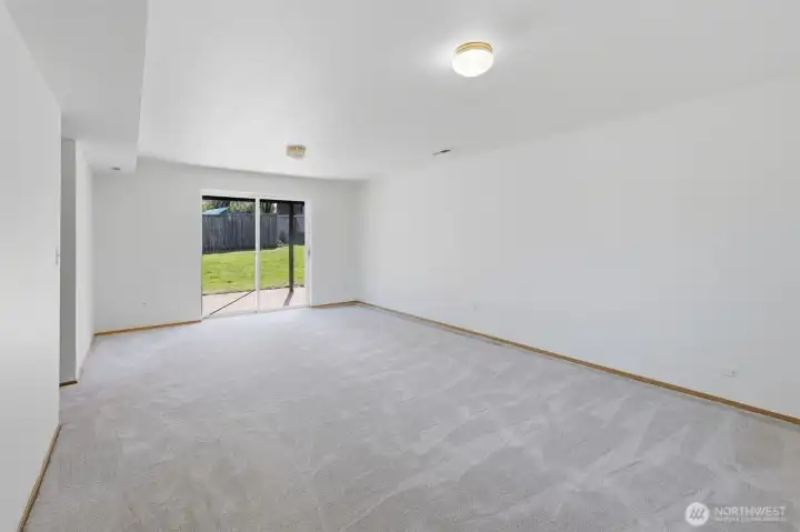 Slider to patio and yard