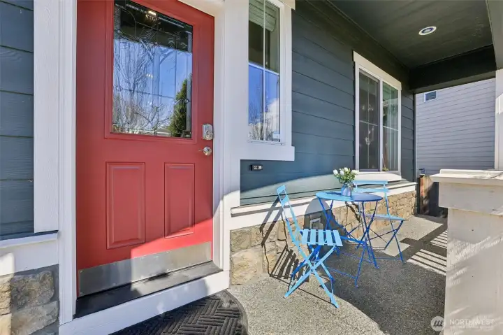 Inviting front porch