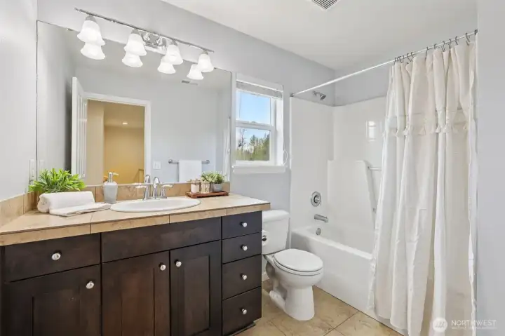 Upstairs guest bathroom