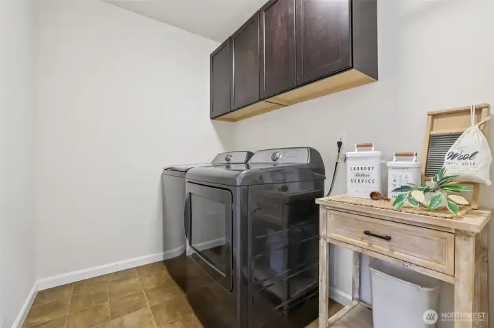 Upstairs laundry room