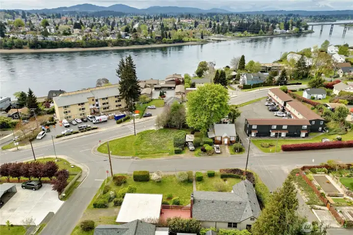 So close to the water and the ferries!