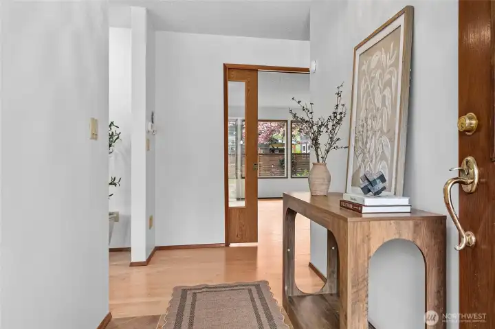 Front entrance looking towards the 3rd bedroom/office/game room?