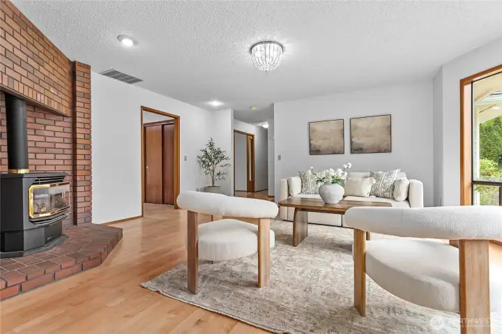 Den or 4th bedroom is the first door, second door is 3 bedroom or office.