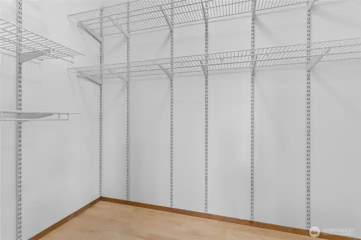 Primary walk-in closet