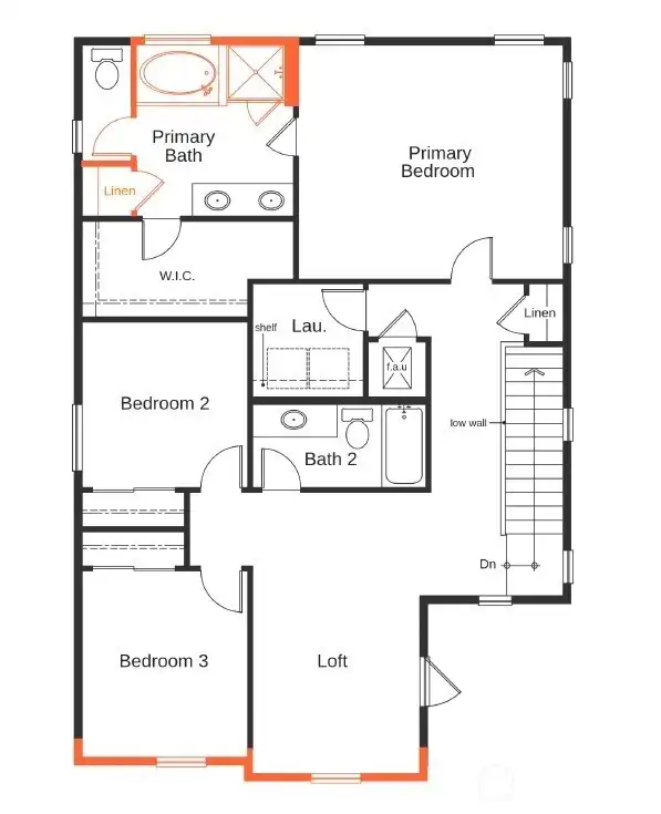 Plan layout not of actual home